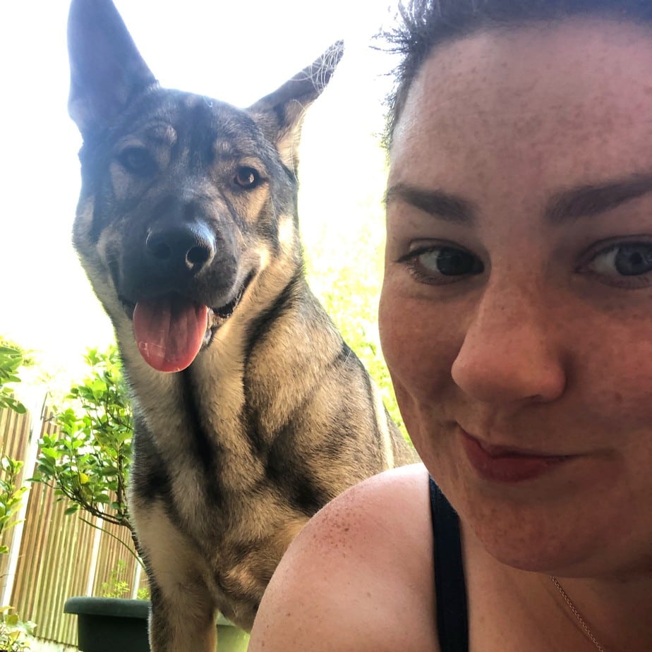 Ali Smith, puppy expert & Indie her German shepherd cross!