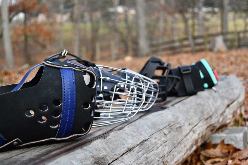 A Sample of muzzles for dogs