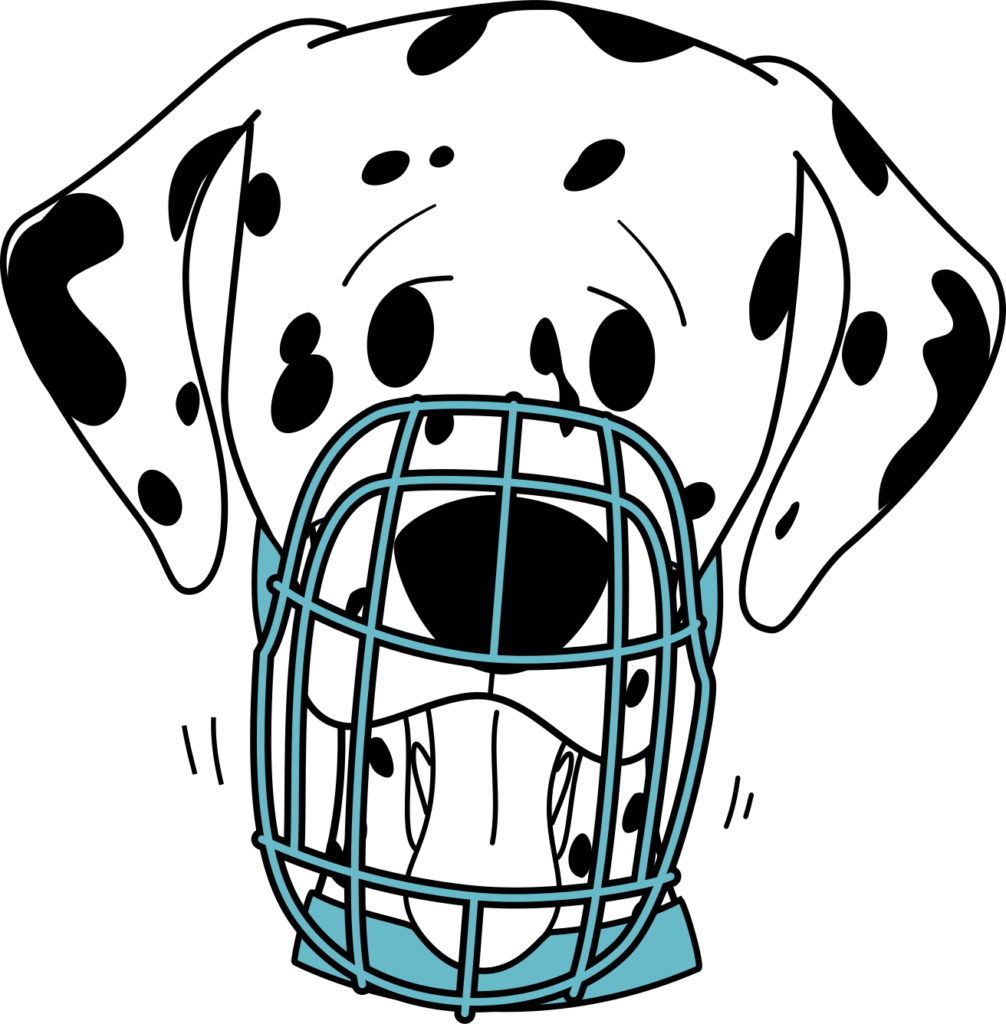 Can your dog pant in their muzzle?