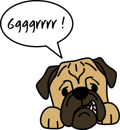 growling dog