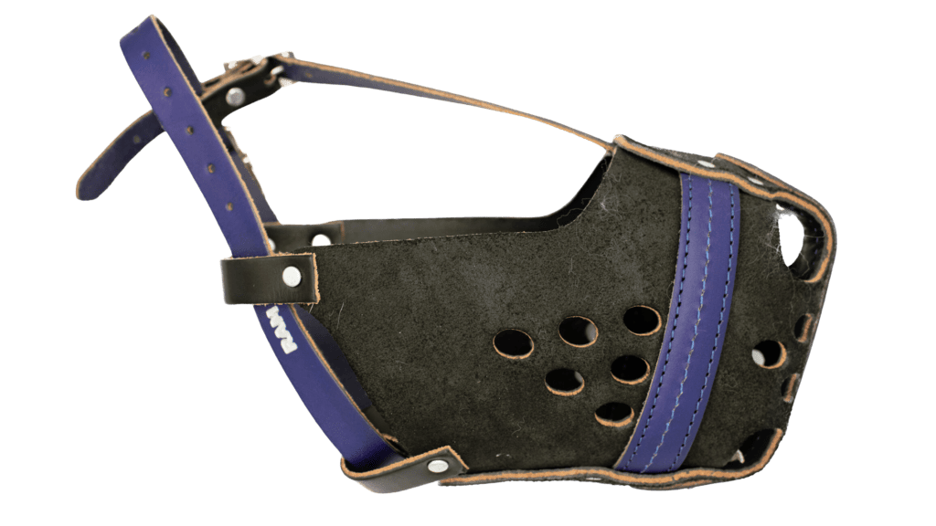 RAM Leather Agitation Muzzle Background Removed