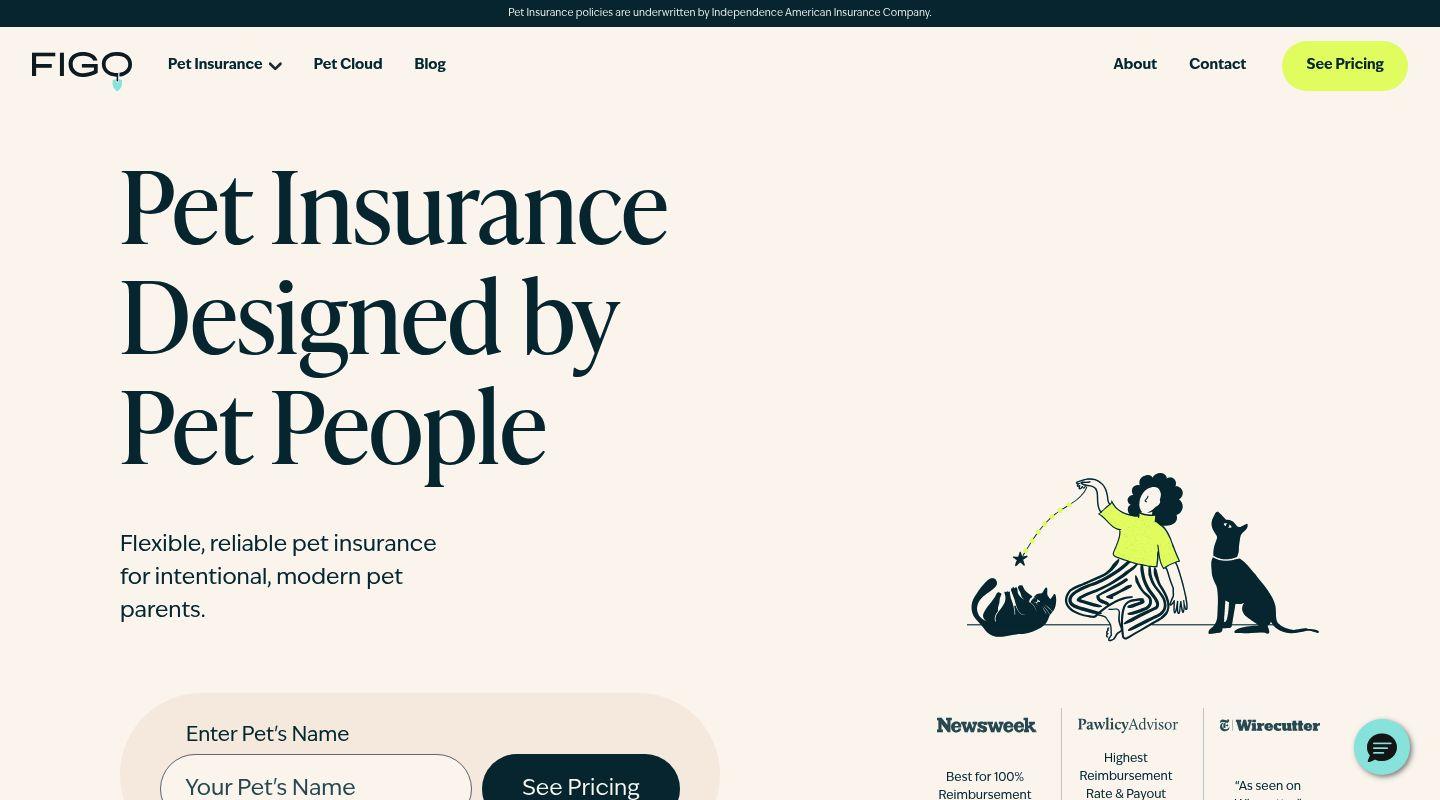 Figo pet insurance website