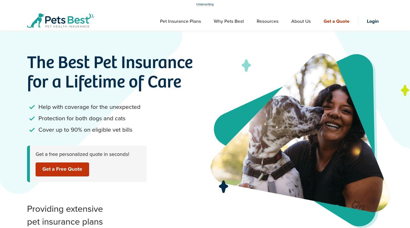 Pets Best pet insurance website